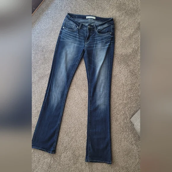 BKE Stella Bootcut Slim Fit Low Rise Jeans 30×37 1/2 - Picture 2 of 7